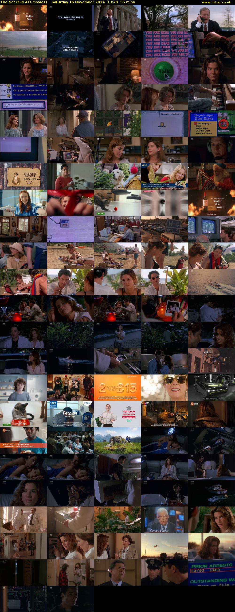 The Net (GREAT! movies) Saturday 16 November 2024 13:40 - 14:35