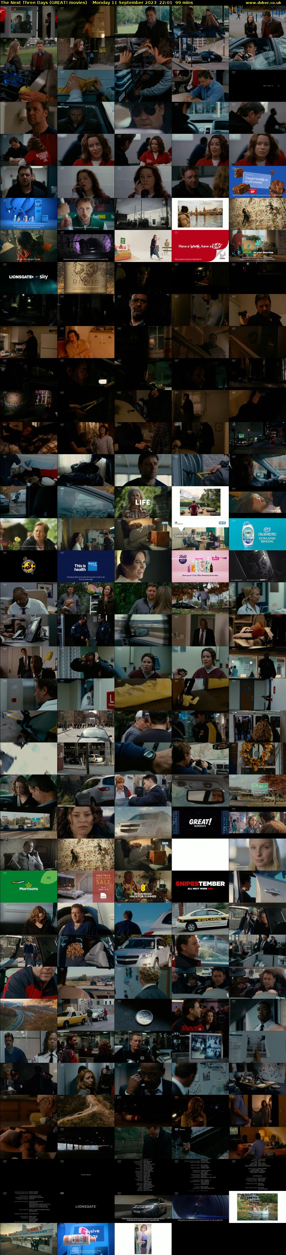 The Next Three Days (GREAT! movies) Monday 11 September 2023 22:01 - 23:40