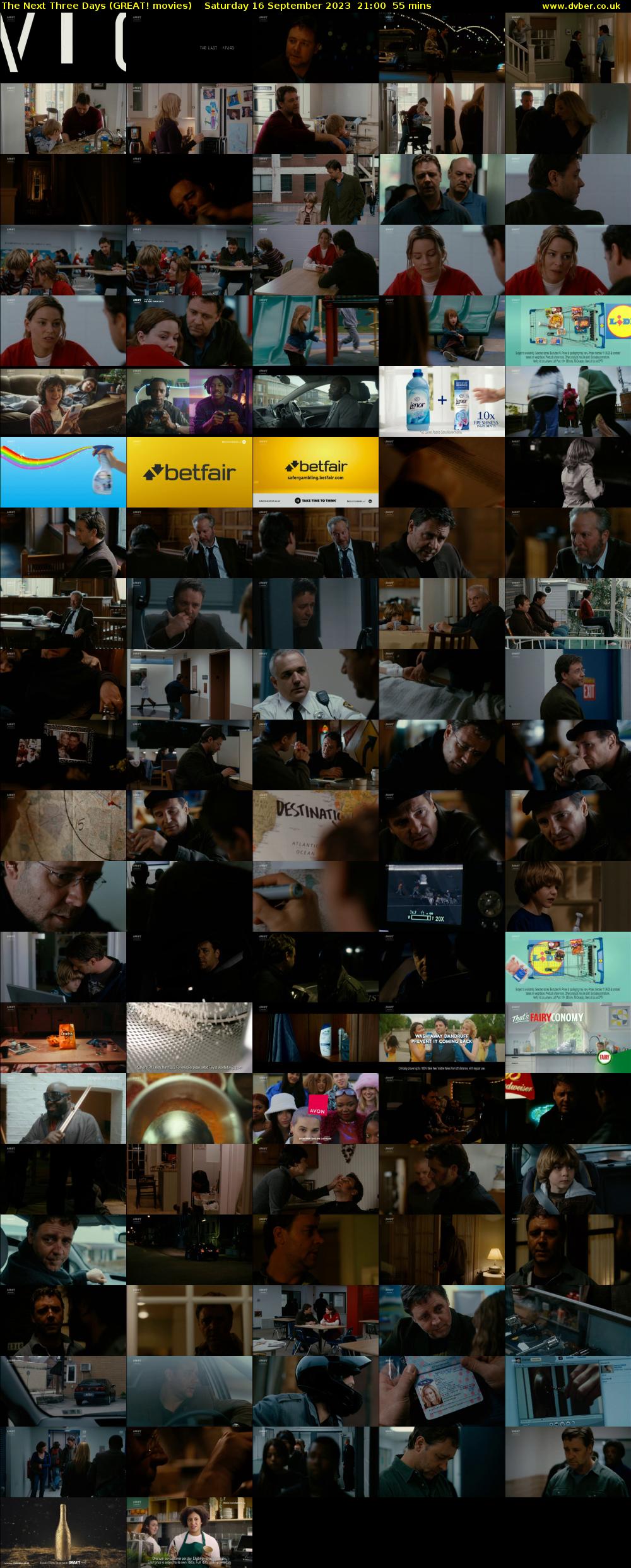 The Next Three Days (GREAT! movies) Saturday 16 September 2023 21:00 - 21:55