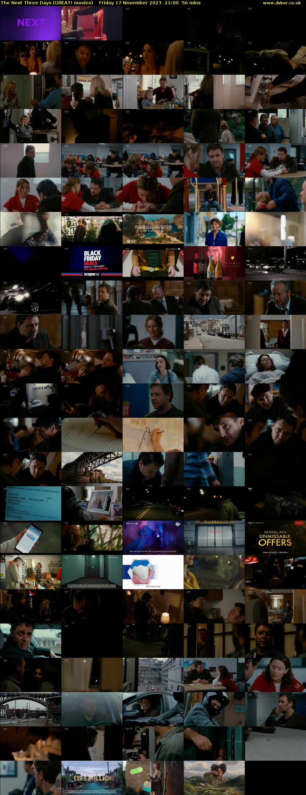 The Next Three Days (GREAT! movies) Friday 17 November 2023 21:00 - 21:56
