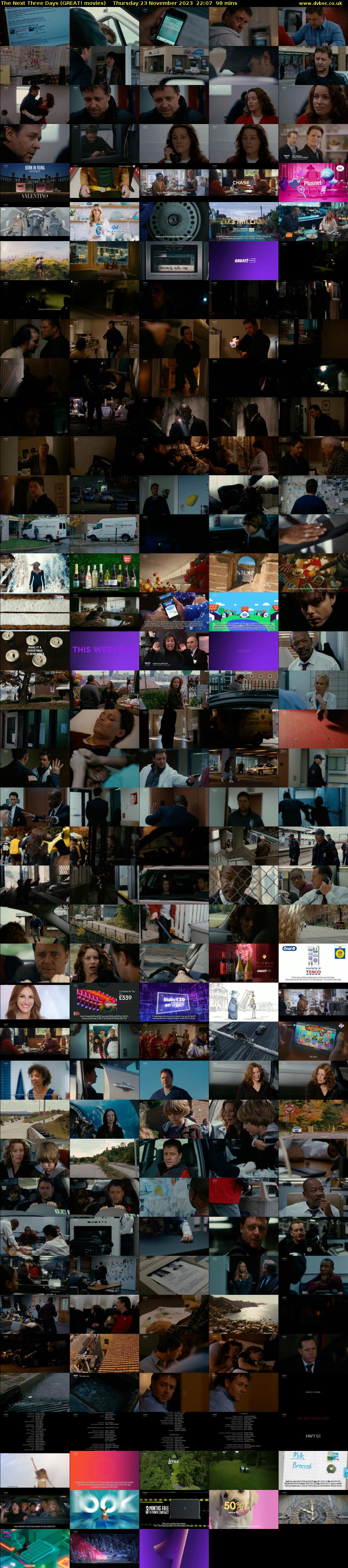The Next Three Days (GREAT! movies) Thursday 23 November 2023 22:07 - 23:45