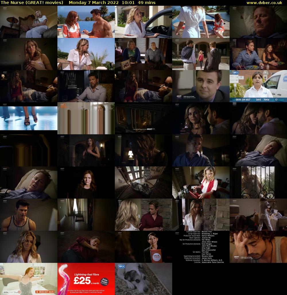 The Nurse (GREAT! movies) Monday 7 March 2022 10:01 - 10:50
