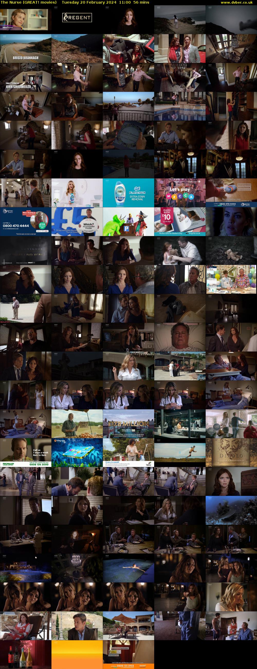 The Nurse (GREAT! movies) Tuesday 20 February 2024 11:00 - 11:56
