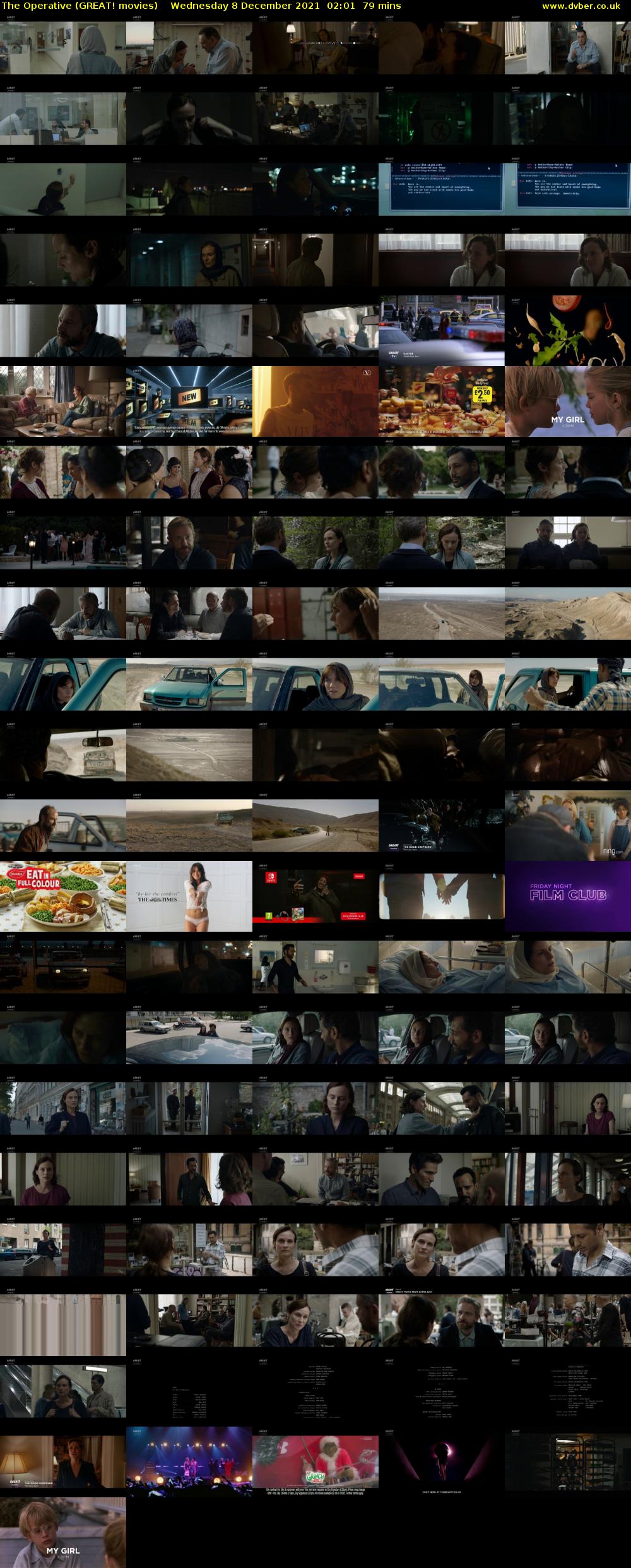 The Operative (GREAT! movies) Wednesday 8 December 2021 02:01 - 03:20