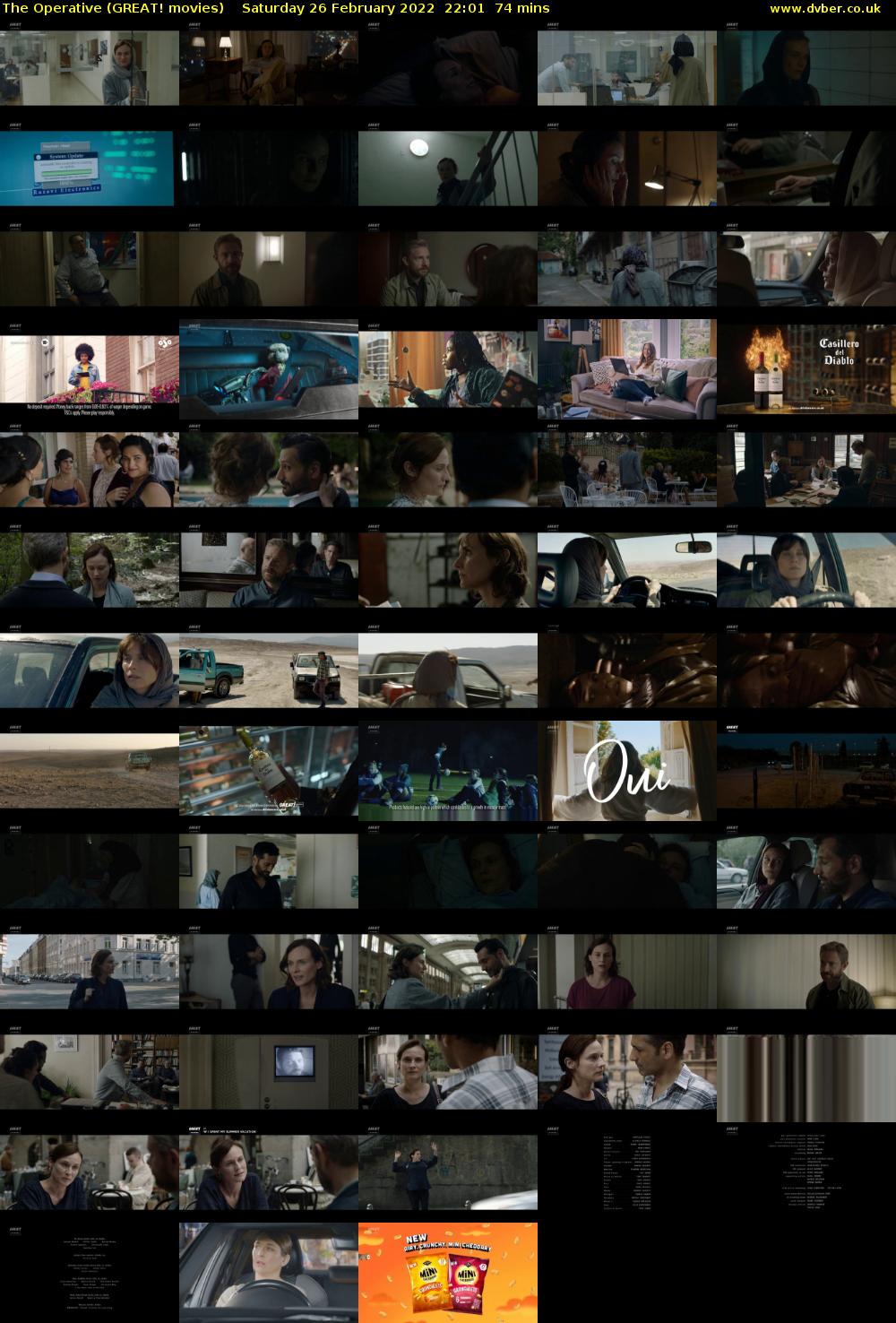 The Operative (GREAT! movies) Saturday 26 February 2022 22:01 - 23:15