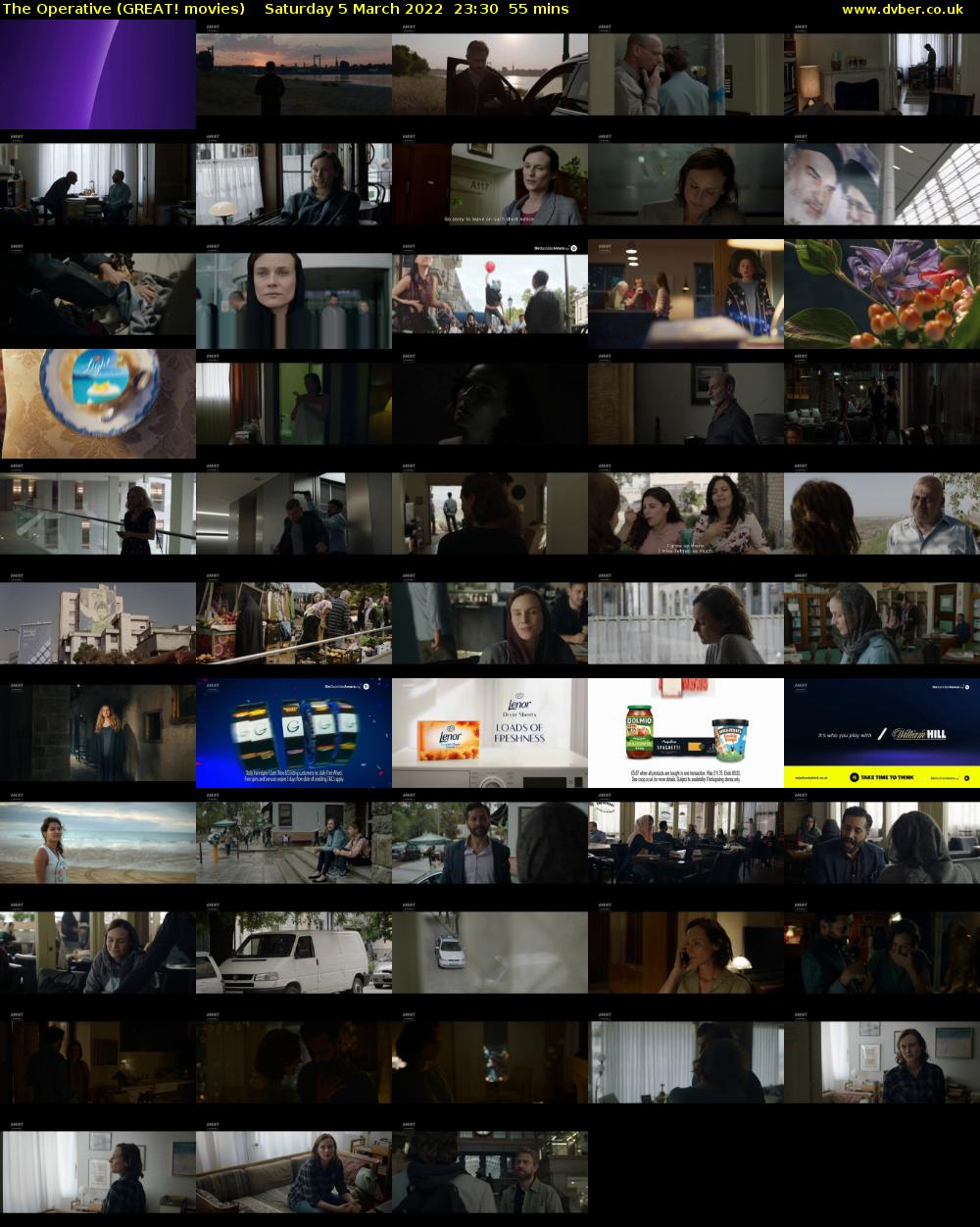 The Operative (GREAT! movies) Saturday 5 March 2022 23:30 - 00:25