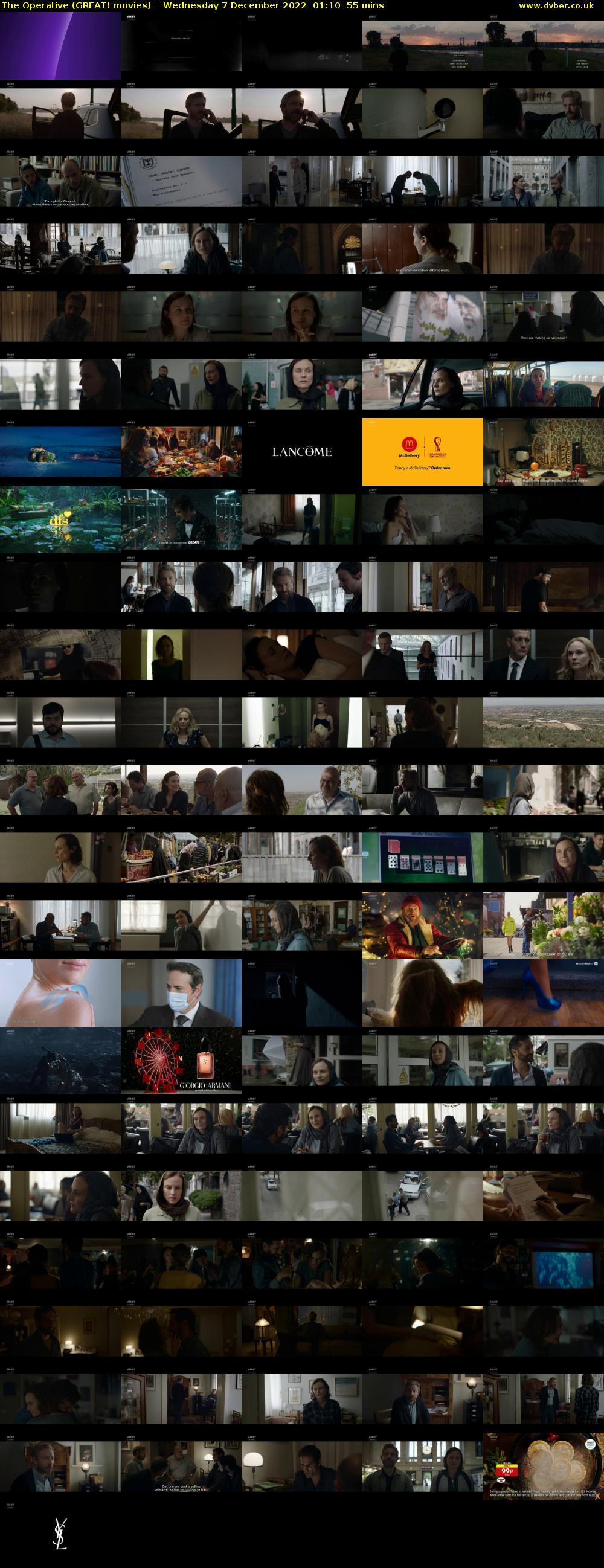 The Operative (GREAT! movies) Wednesday 7 December 2022 01:10 - 02:05