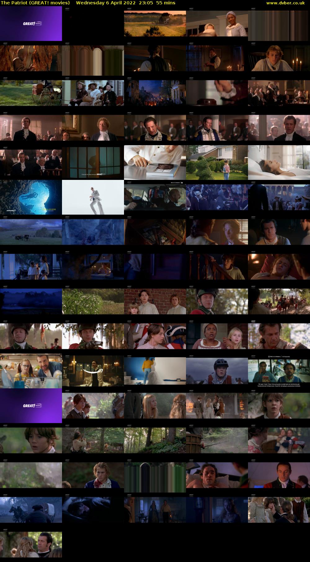 The Patriot (GREAT! movies) Wednesday 6 April 2022 23:05 - 00:00