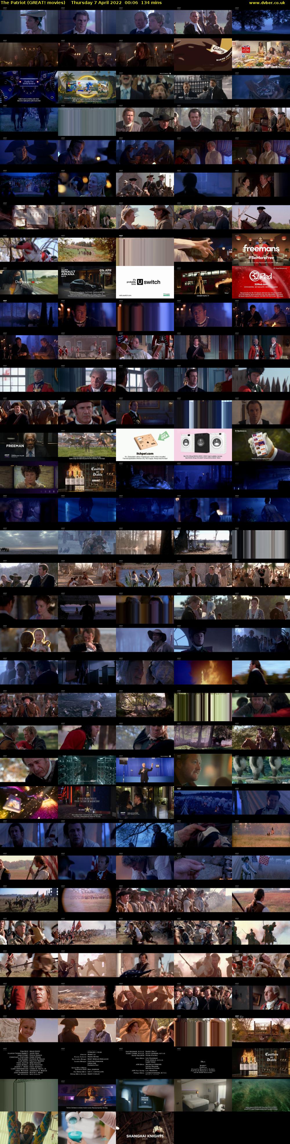 The Patriot (GREAT! movies) Thursday 7 April 2022 00:06 - 02:20