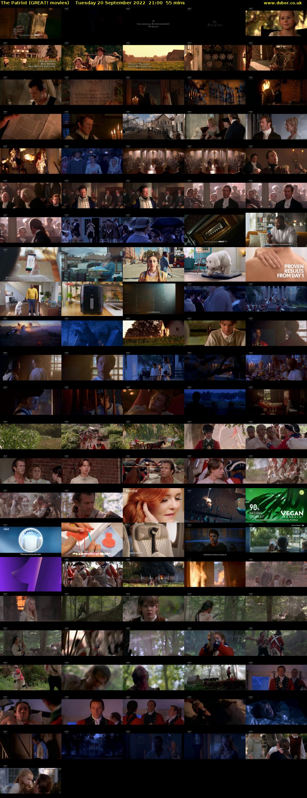 The Patriot (GREAT! movies) Tuesday 20 September 2022 21:00 - 21:55