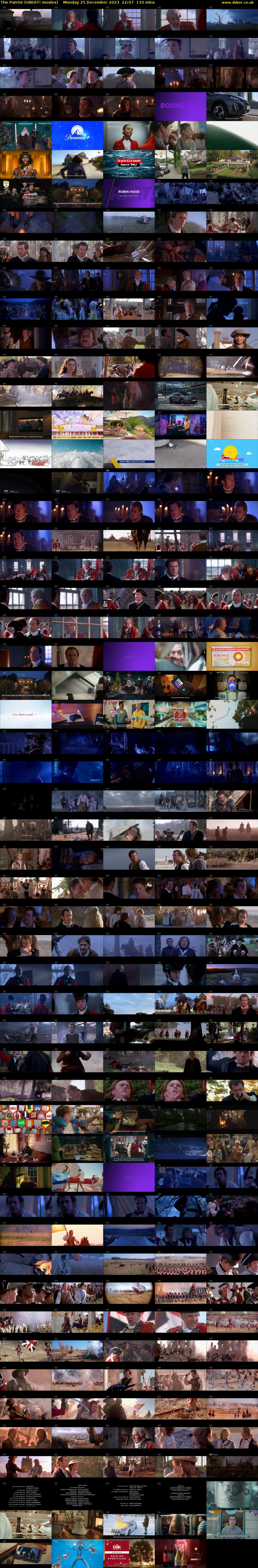 The Patriot (GREAT! movies) Monday 25 December 2023 22:07 - 00:20
