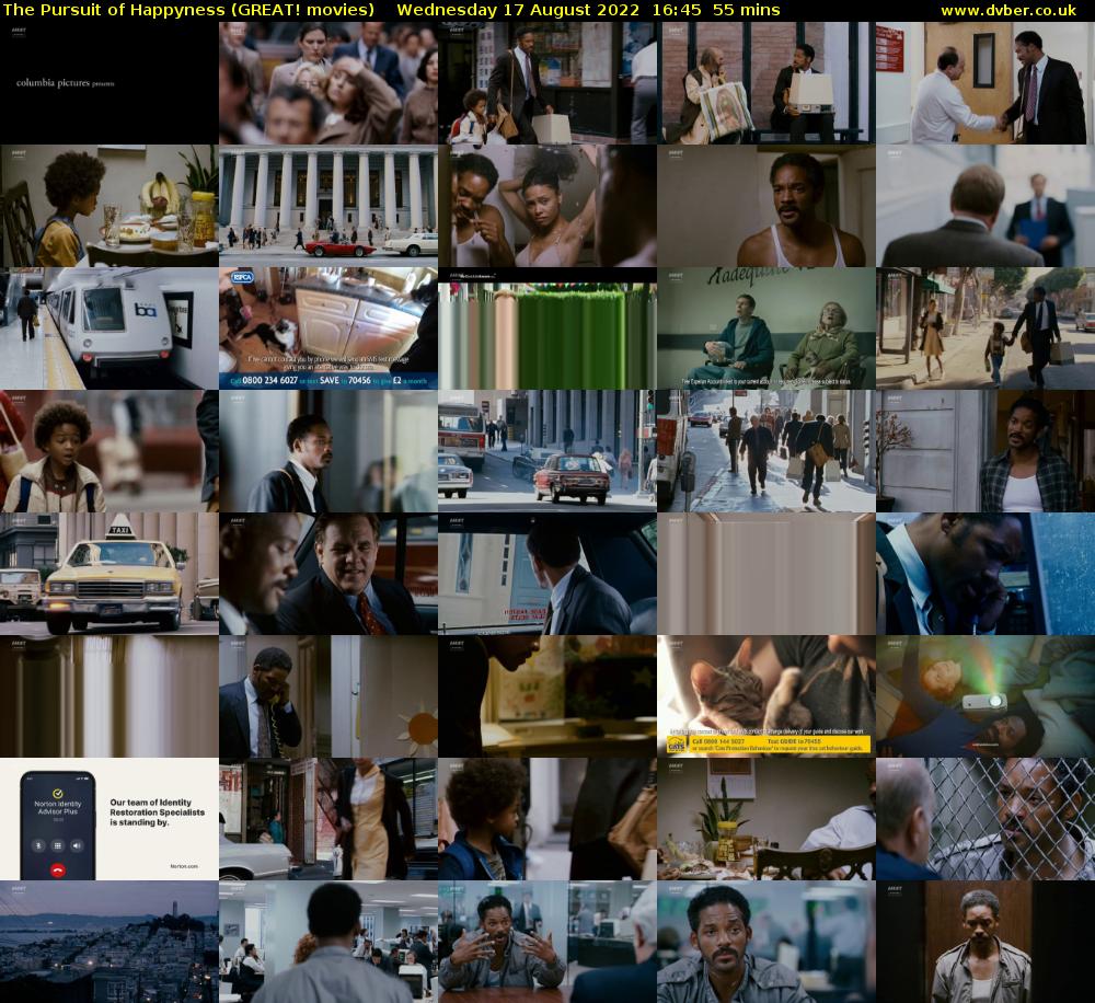 The Pursuit of Happyness (GREAT! movies) Wednesday 17 August 2022 16:45 - 17:40