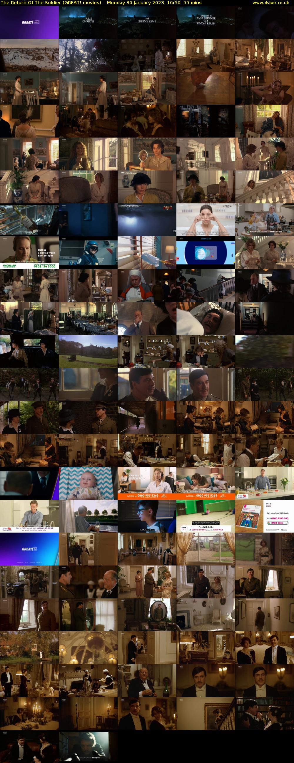 The Return Of The Soldier (GREAT! movies) Monday 30 January 2023 16:50 - 17:45