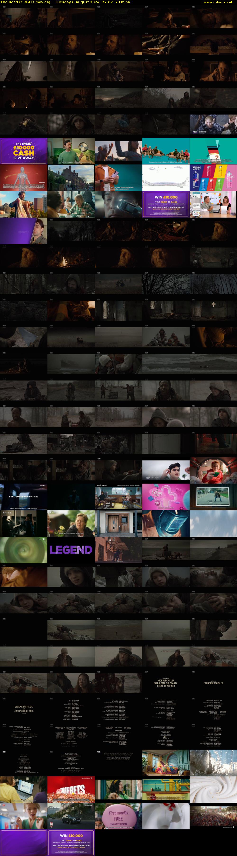 The Road (GREAT! movies) Tuesday 6 August 2024 22:07 - 23:25