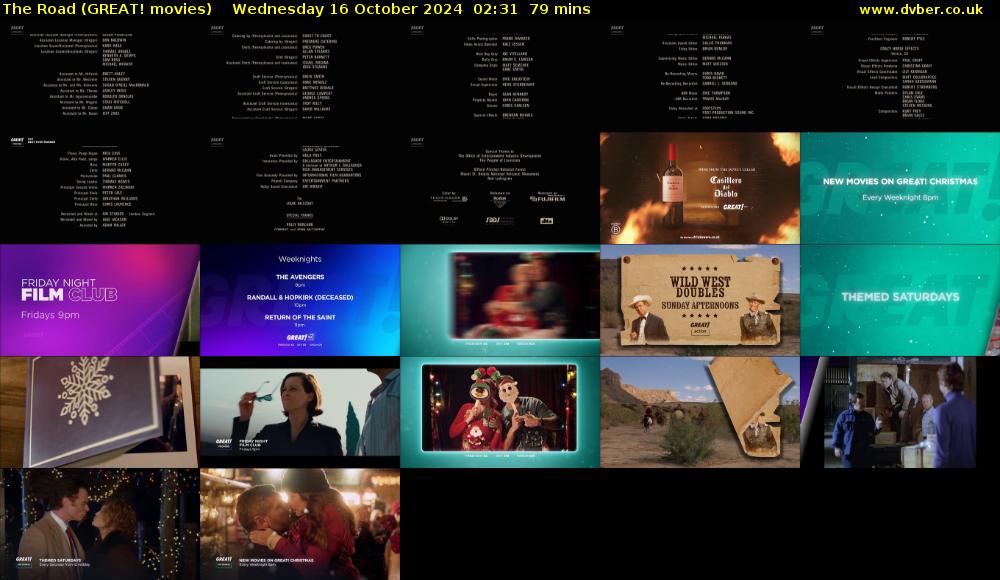 The Road (GREAT! movies) Wednesday 16 October 2024 02:31 - 03:50