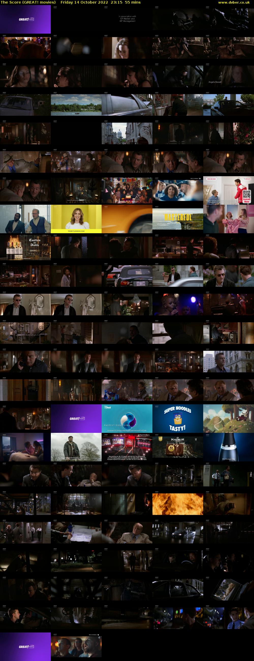 The Score (GREAT! movies) Friday 14 October 2022 23:15 - 00:10