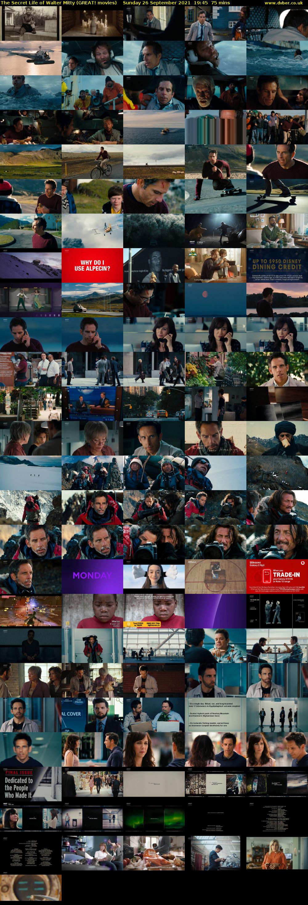 The Secret Life of Walter Mitty (GREAT! movies) Sunday 26 September 2021 19:45 - 21:00