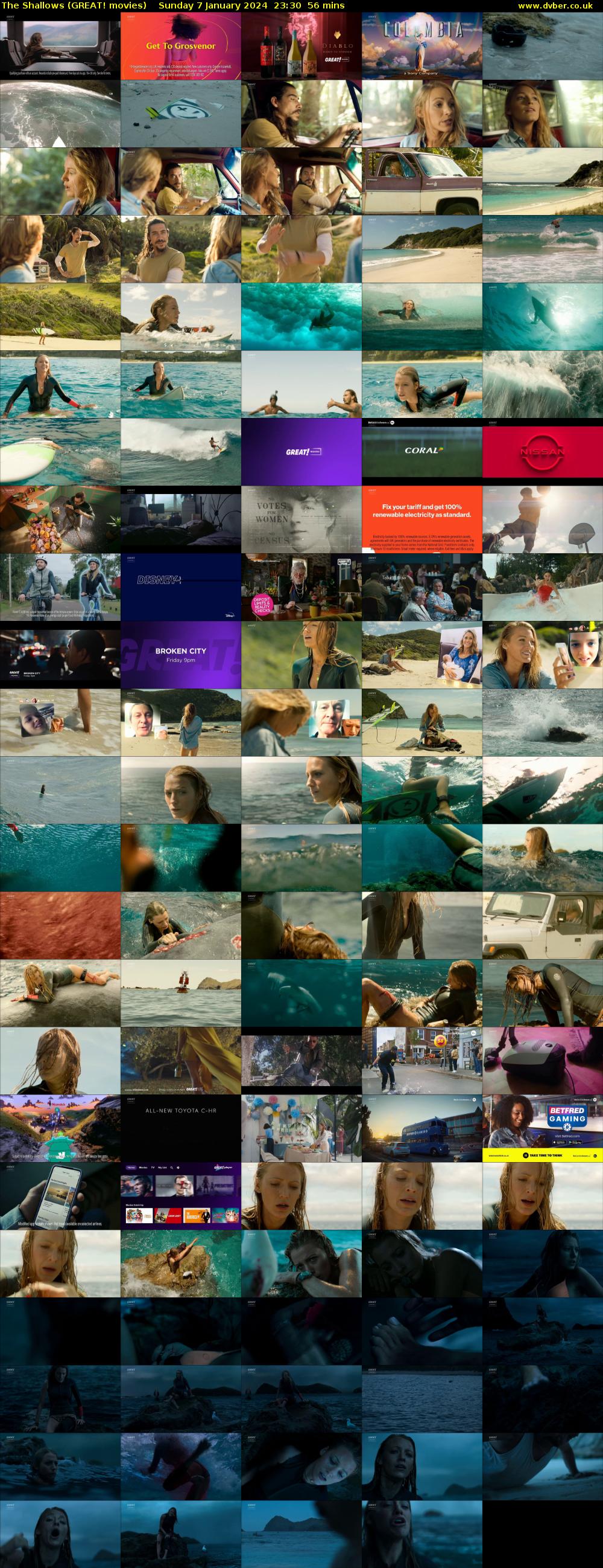The Shallows (GREAT! movies) Sunday 7 January 2024 23:30 - 00:26