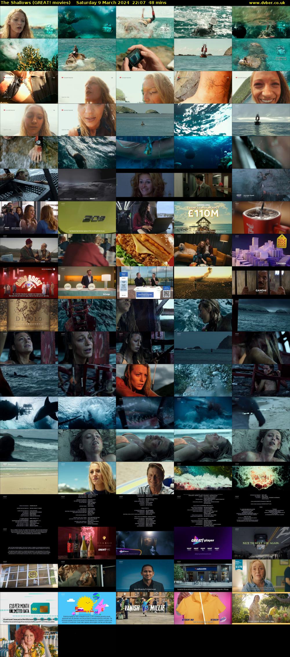 The Shallows (GREAT! movies) Saturday 9 March 2024 22:07 - 22:55