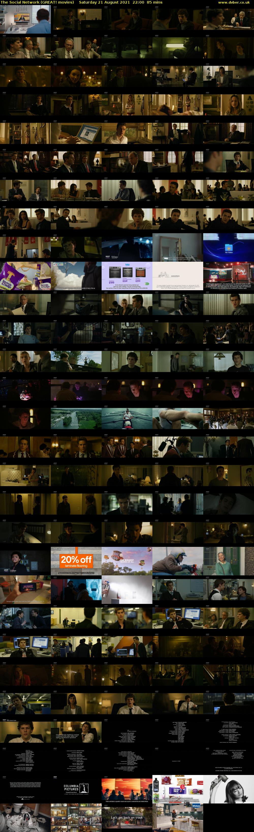 The Social Network (GREAT! movies) Saturday 21 August 2021 22:00 - 23:25
