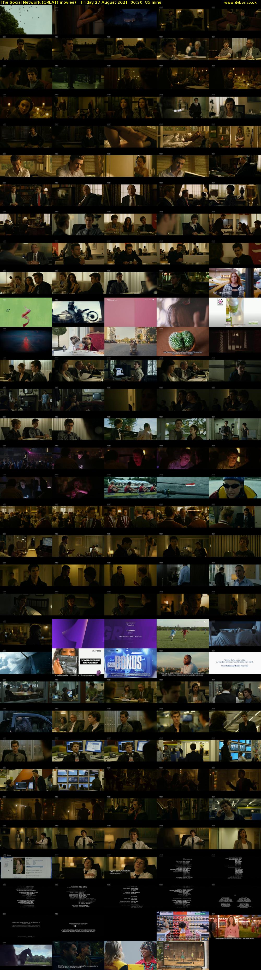 The Social Network (GREAT! movies) Friday 27 August 2021 00:20 - 01:45