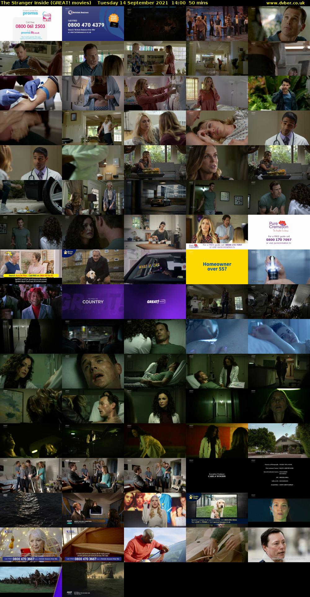 The Stranger Inside (GREAT! movies) Tuesday 14 September 2021 14:00 - 14:50