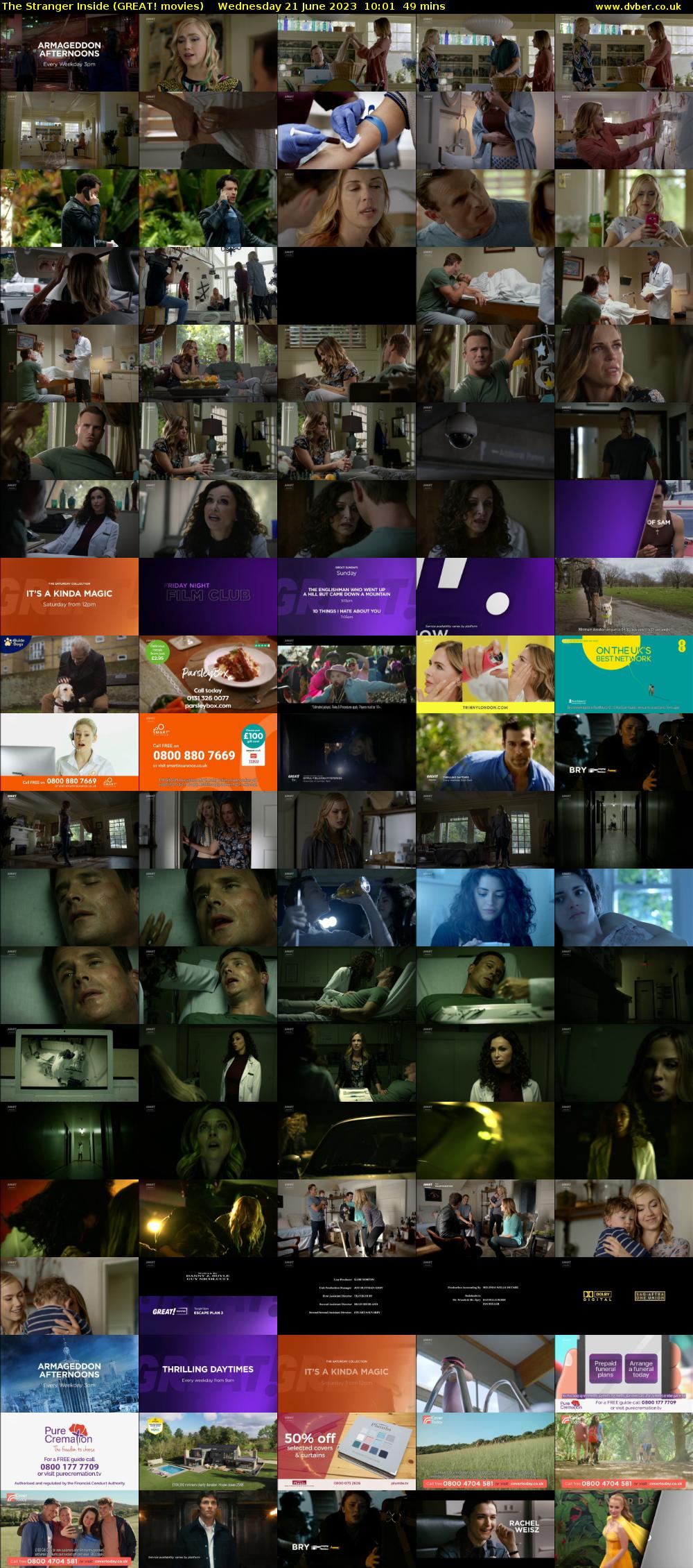 The Stranger Inside (GREAT! movies) Wednesday 21 June 2023 10:01 - 10:50