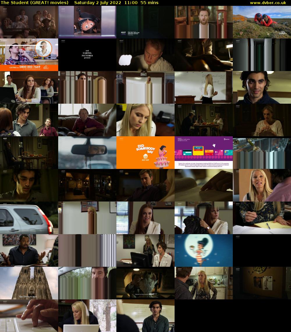 The Student (GREAT! movies) Saturday 2 July 2022 11:00 - 11:55