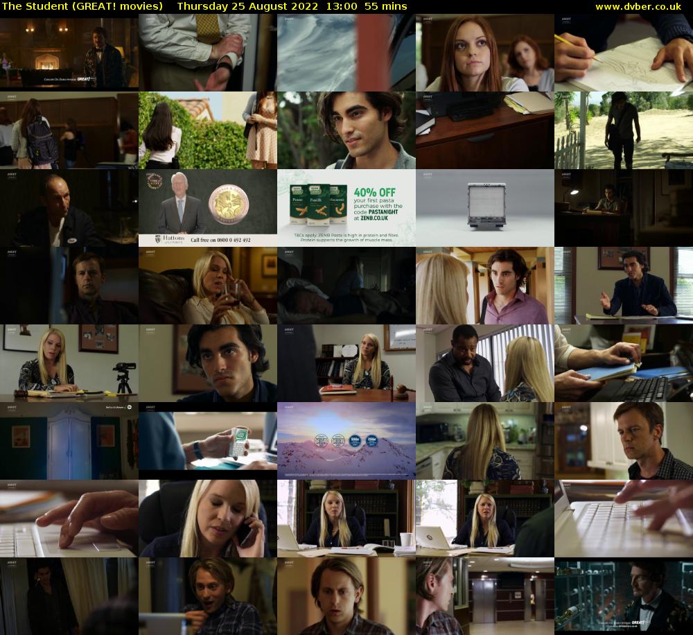 The Student (GREAT! movies) Thursday 25 August 2022 13:00 - 13:55