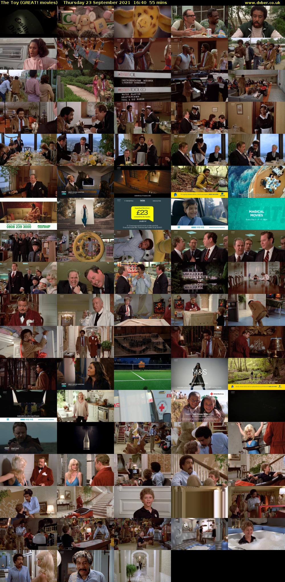 The Toy (GREAT! movies) Thursday 23 September 2021 16:40 - 17:35