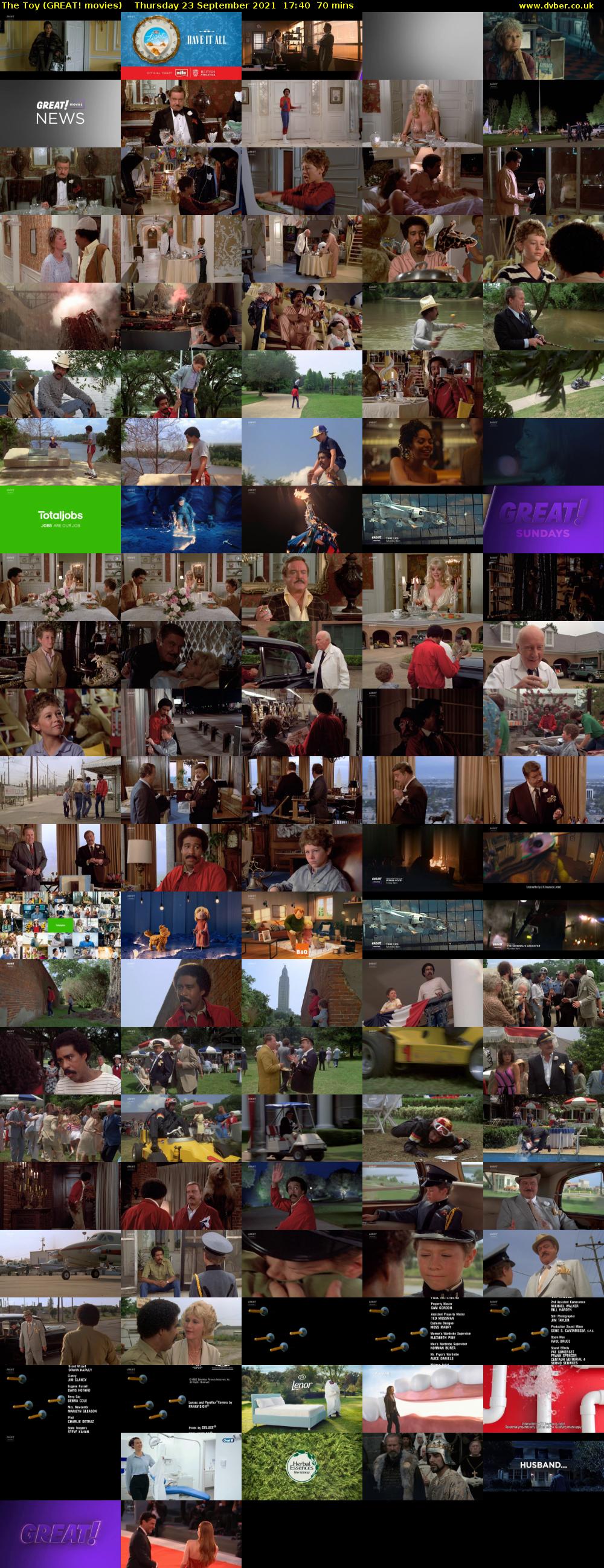 The Toy (GREAT! movies) Thursday 23 September 2021 17:40 - 18:50