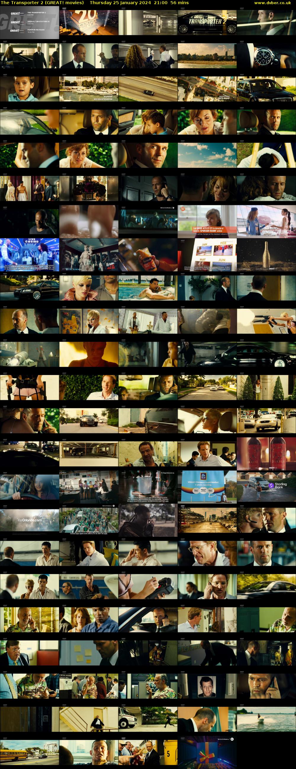 The Transporter 2 (GREAT! movies) Thursday 25 January 2024 21:00 - 21:56