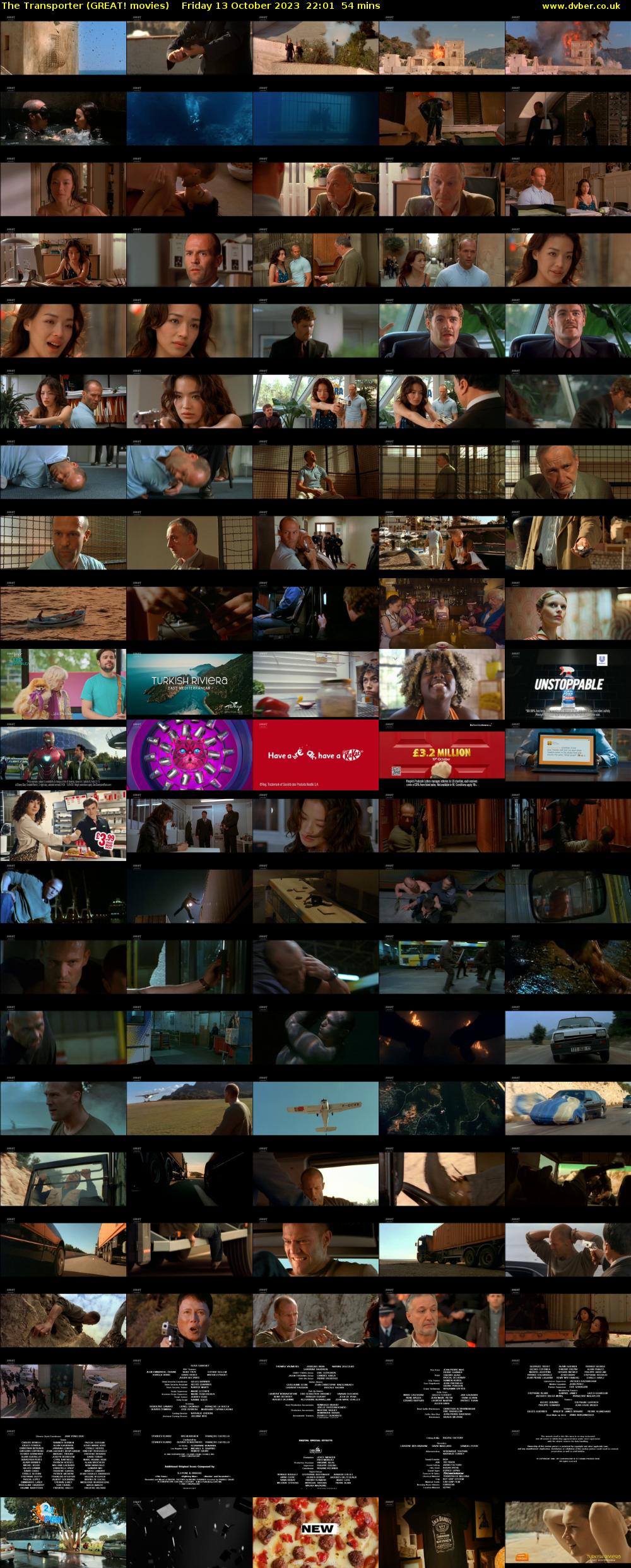 The Transporter (GREAT! movies) Friday 13 October 2023 22:01 - 22:55