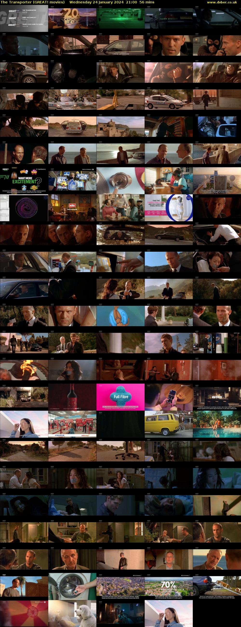 The Transporter (GREAT! movies) Wednesday 24 January 2024 21:00 - 21:56