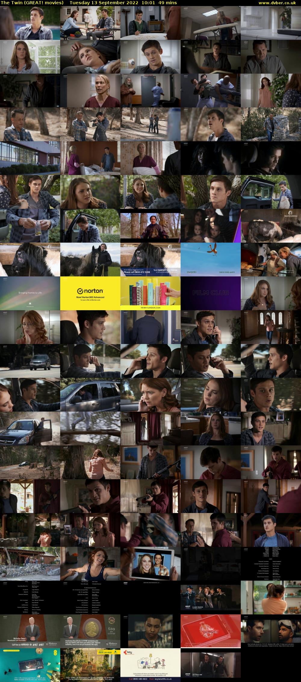 The Twin (GREAT! movies) Tuesday 13 September 2022 10:01 - 10:50