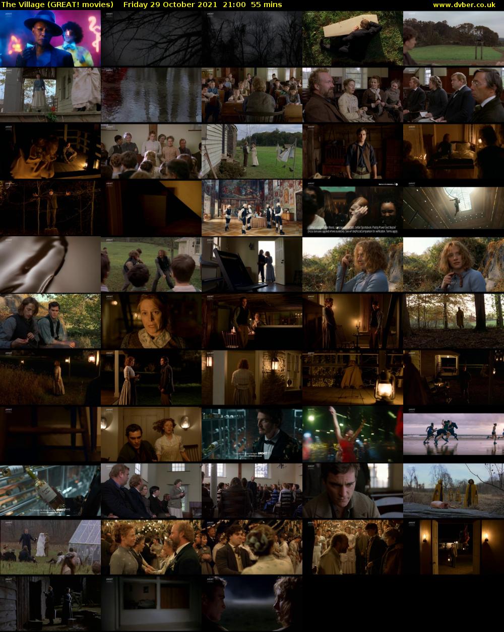 The Village (GREAT! movies) Friday 29 October 2021 21:00 - 21:55