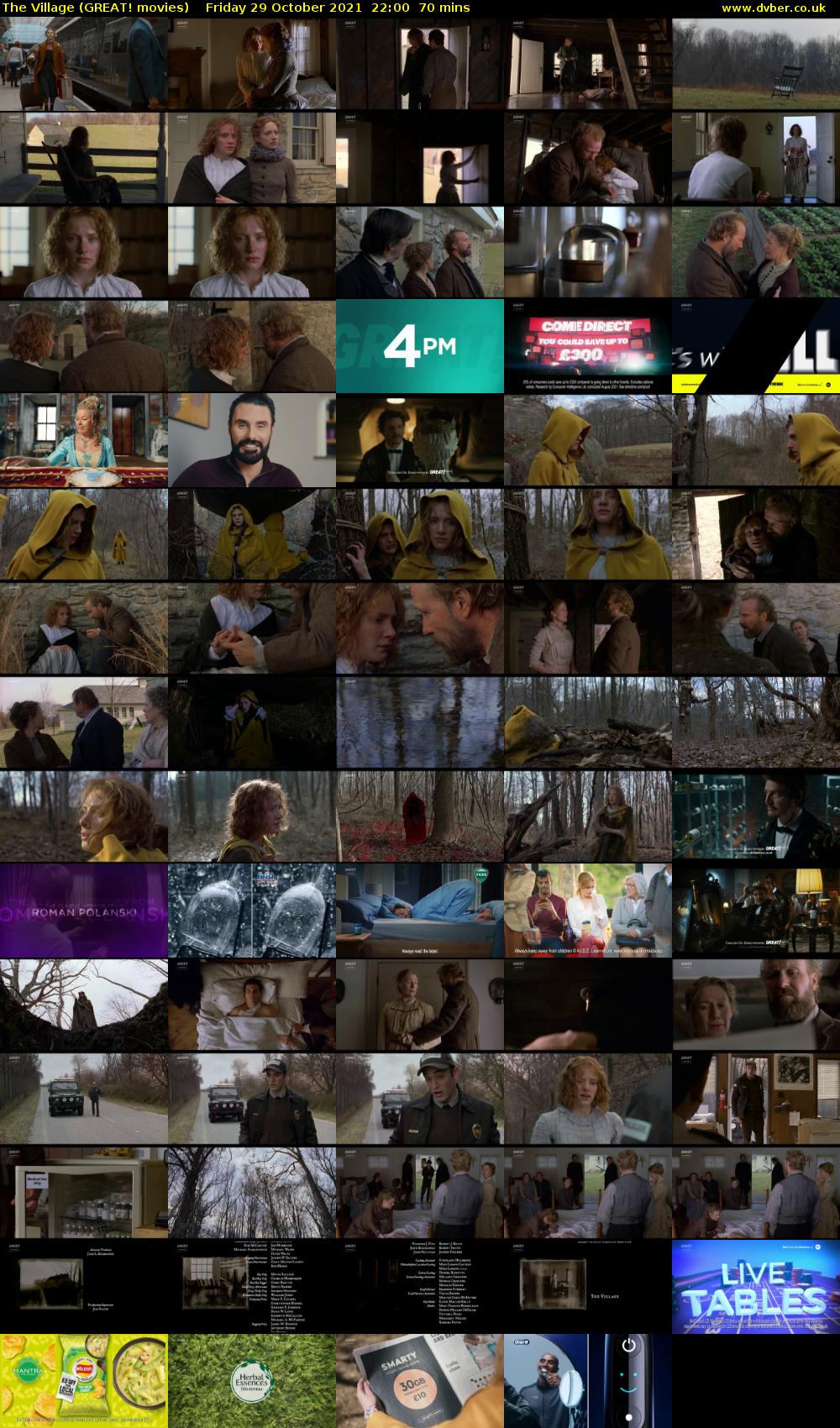 The Village (GREAT! movies) Friday 29 October 2021 22:00 - 23:10