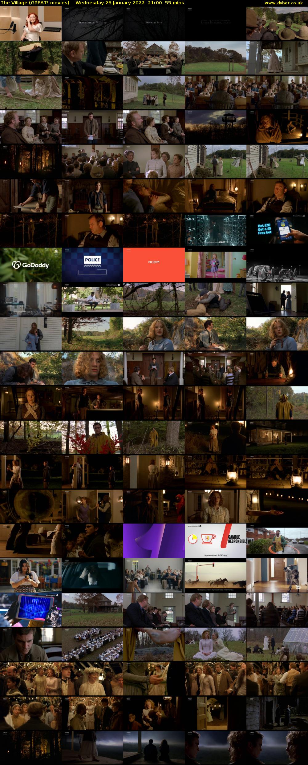 The Village (GREAT! movies) Wednesday 26 January 2022 21:00 - 21:55