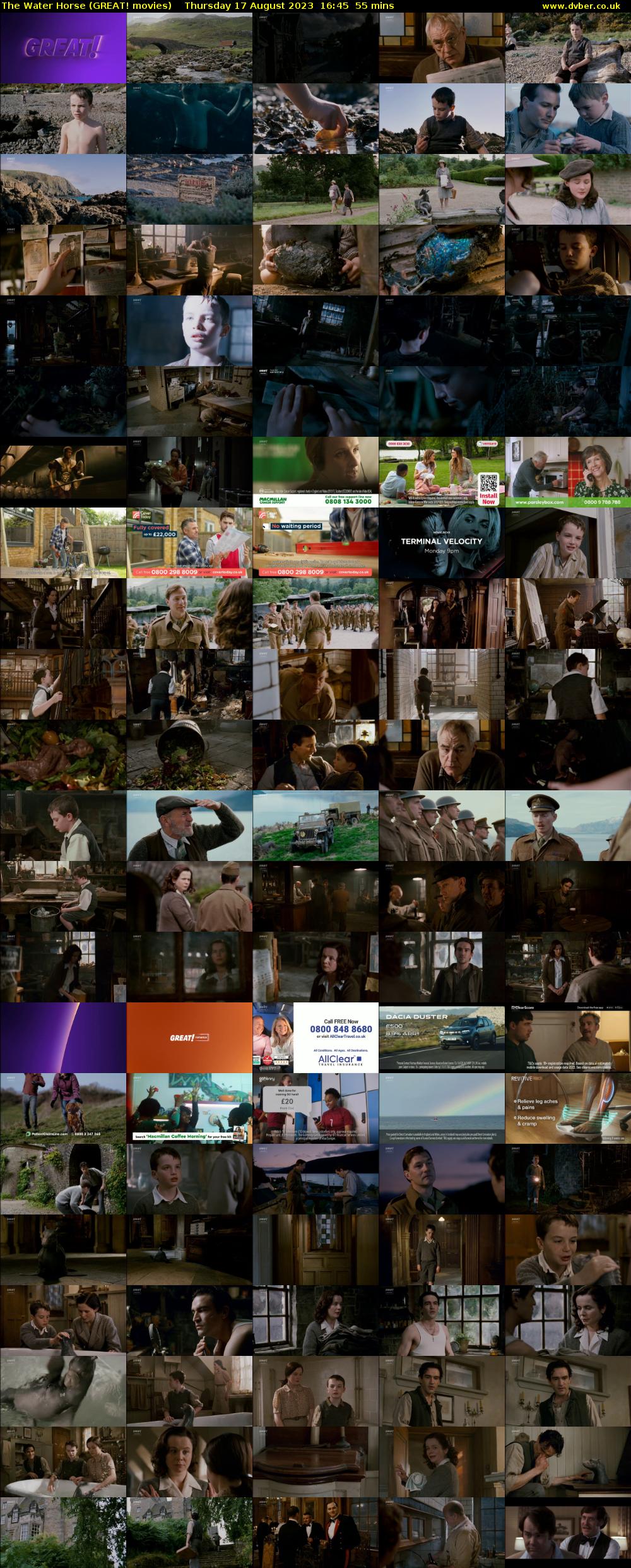 The Water Horse (GREAT! movies) Thursday 17 August 2023 16:45 - 17:40
