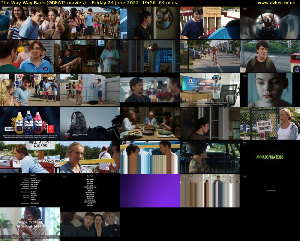 The Way Way Back (GREAT! movies) Friday 24 June 2022 19:56 - 21:00