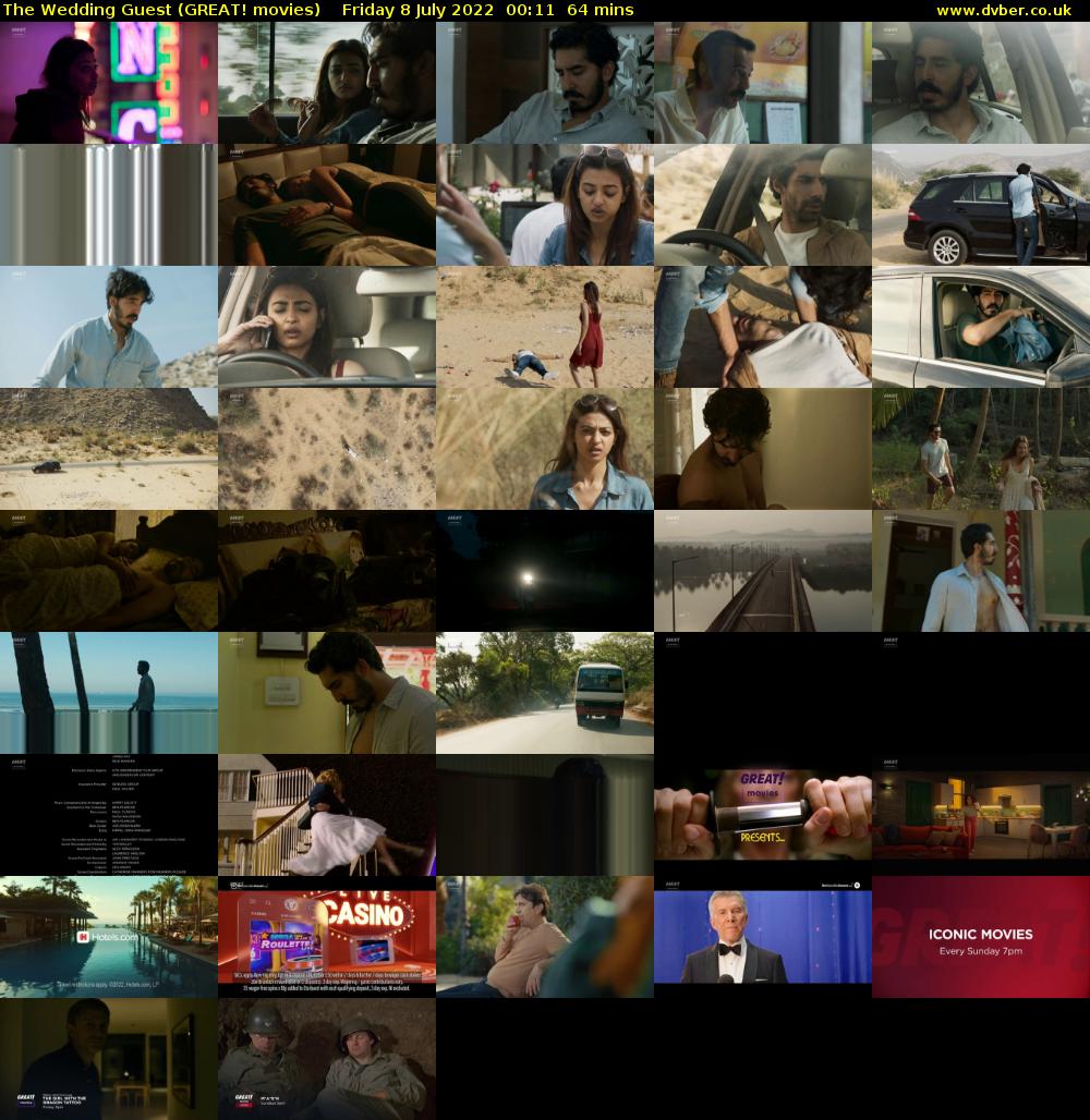 The Wedding Guest (GREAT! movies) Friday 8 July 2022 00:11 - 01:15