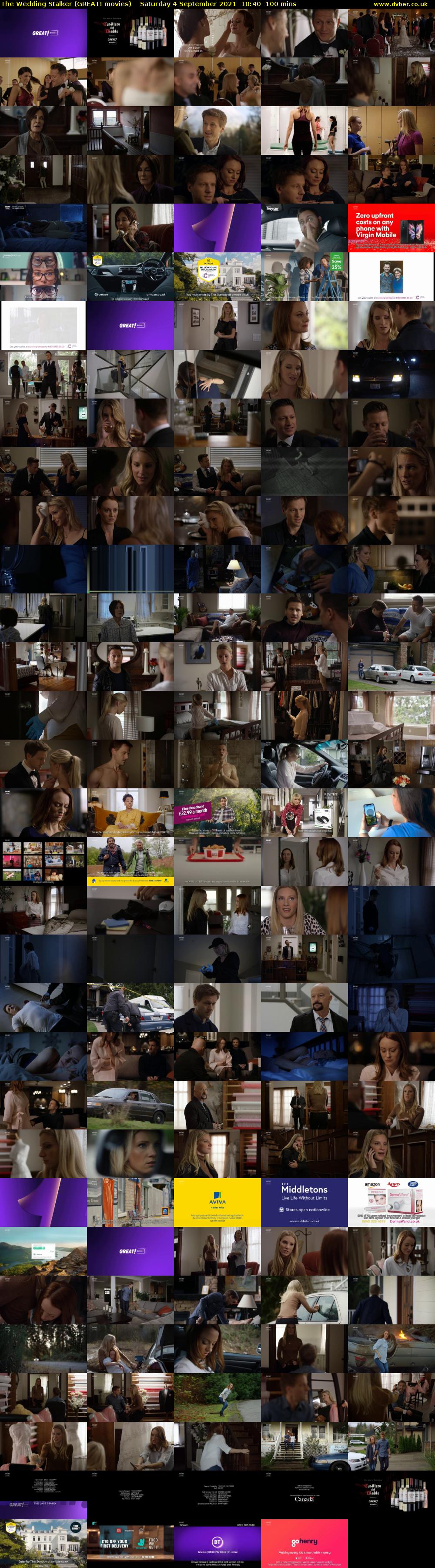 The Wedding Stalker (GREAT! movies) Saturday 4 September 2021 10:40 - 12:20