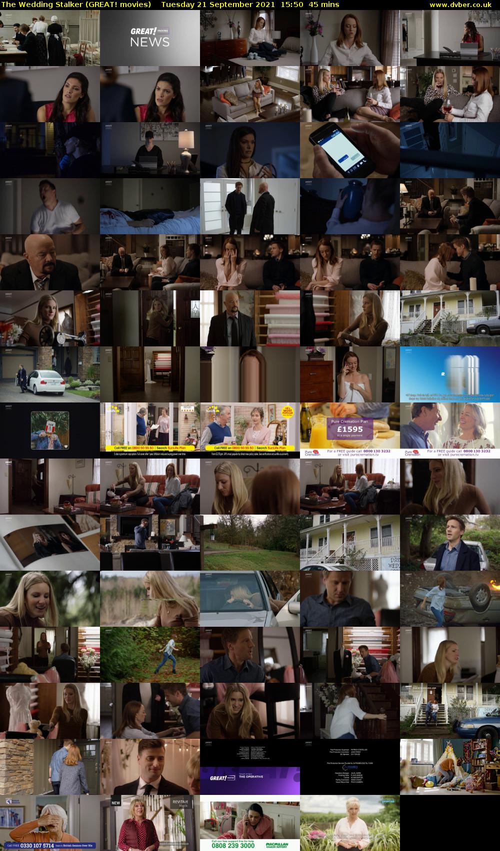 The Wedding Stalker (GREAT! movies) Tuesday 21 September 2021 15:50 - 16:35