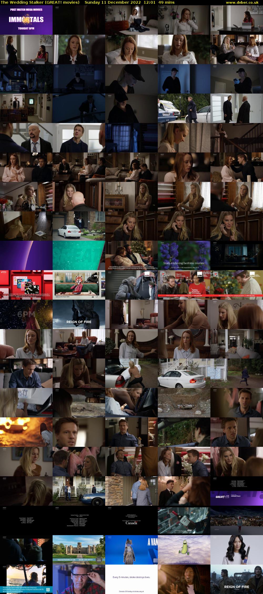 The Wedding Stalker (GREAT! movies) Sunday 11 December 2022 12:01 - 12:50