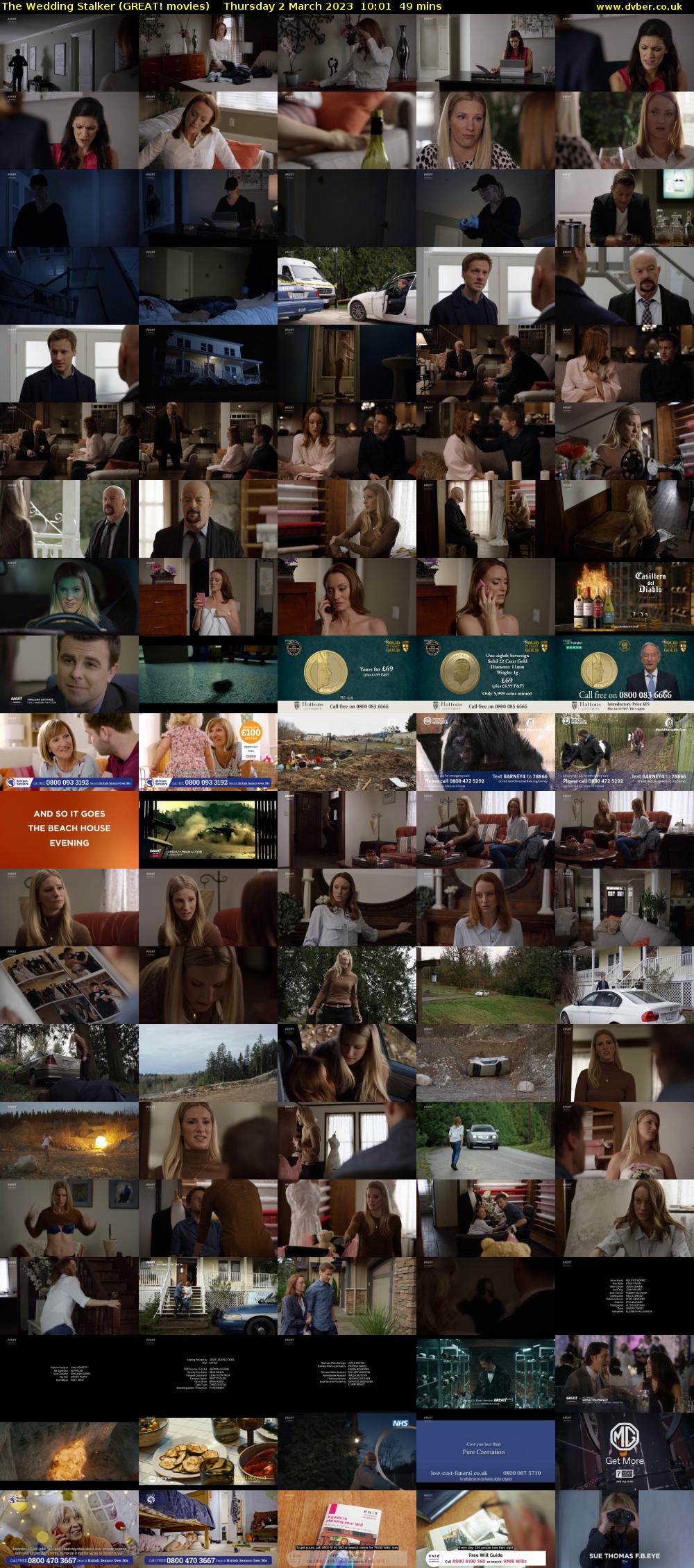 The Wedding Stalker (GREAT! movies) Thursday 2 March 2023 10:01 - 10:50