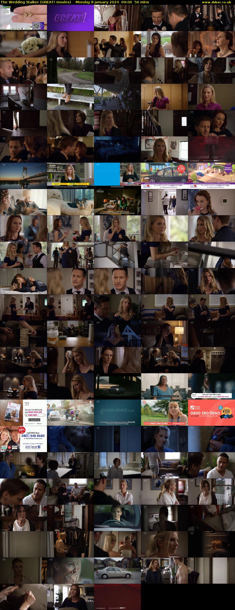 The Wedding Stalker (GREAT! movies) Monday 8 January 2024 09:00 - 09:56