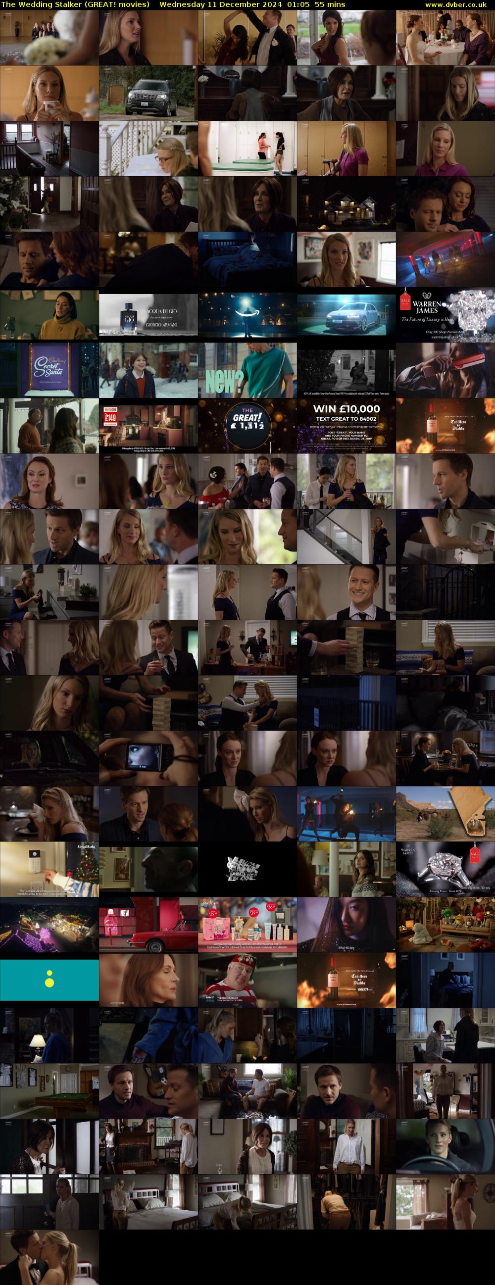 The Wedding Stalker (GREAT! movies) Wednesday 11 December 2024 01:05 - 02:00