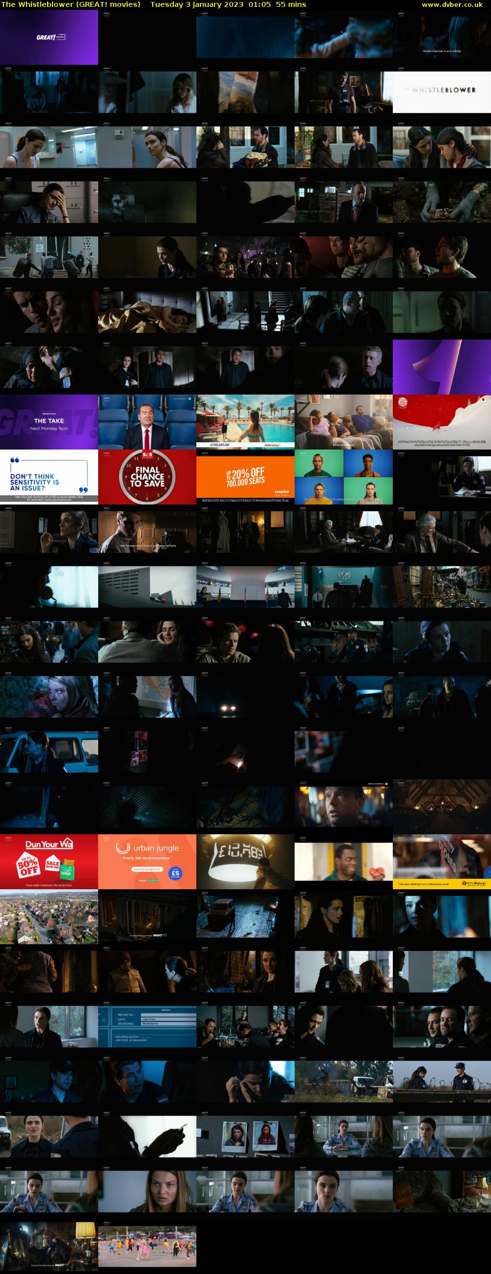 The Whistleblower (GREAT! movies) Tuesday 3 January 2023 01:05 - 02:00