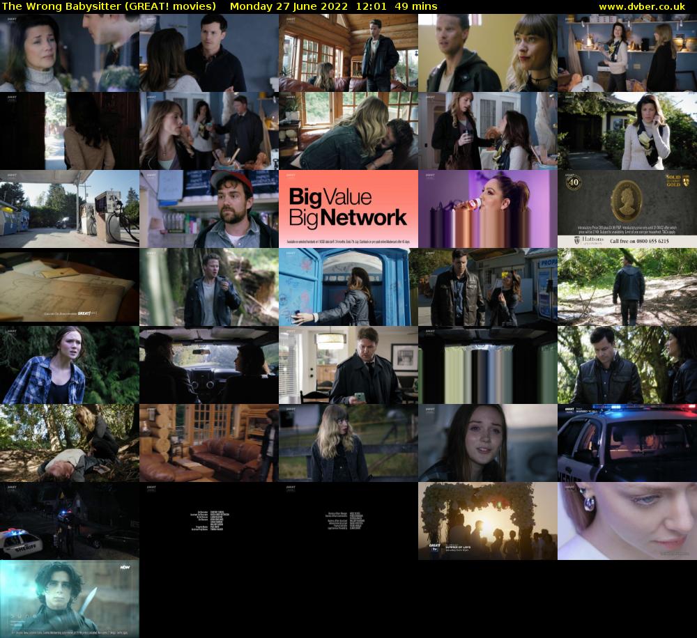 The Wrong Babysitter (GREAT! movies) Monday 27 June 2022 12:01 - 12:50