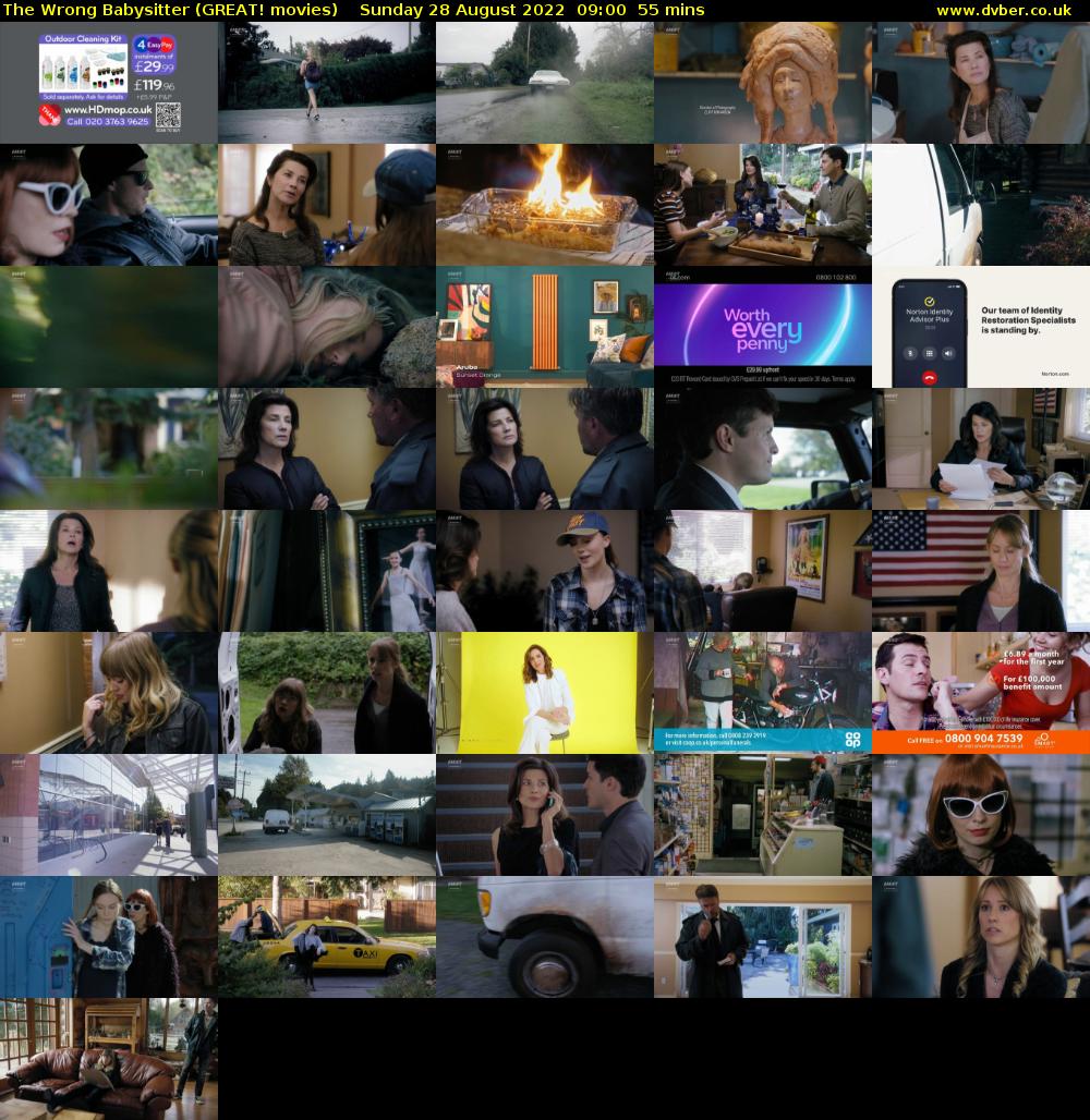 The Wrong Babysitter (GREAT! movies) Sunday 28 August 2022 09:00 - 09:55